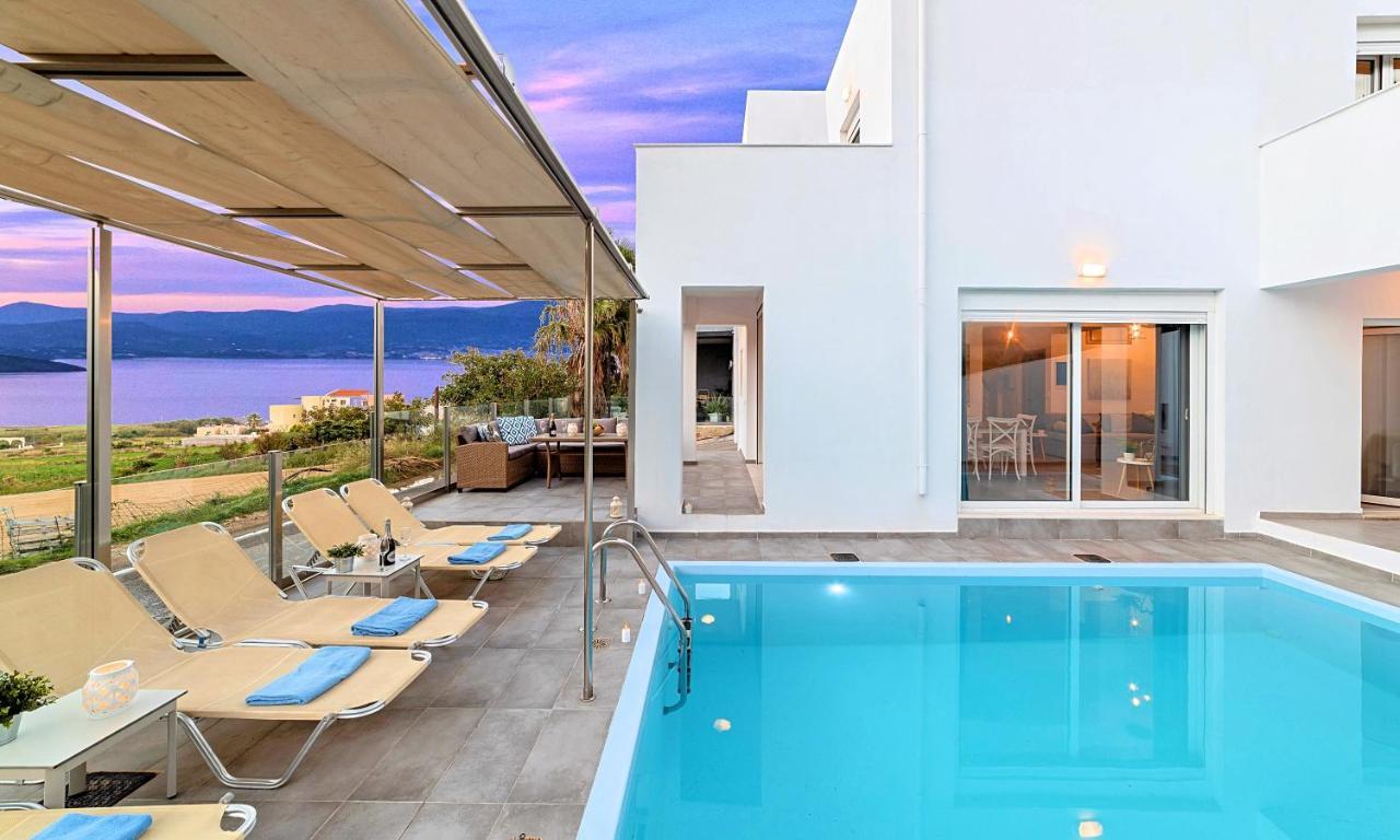 Cretan Sunset Villa Heated Pool Dhrámia Exterior foto