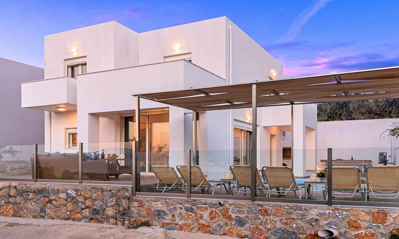 Cretan Sunset Villa Heated Pool Dhrámia Exterior foto